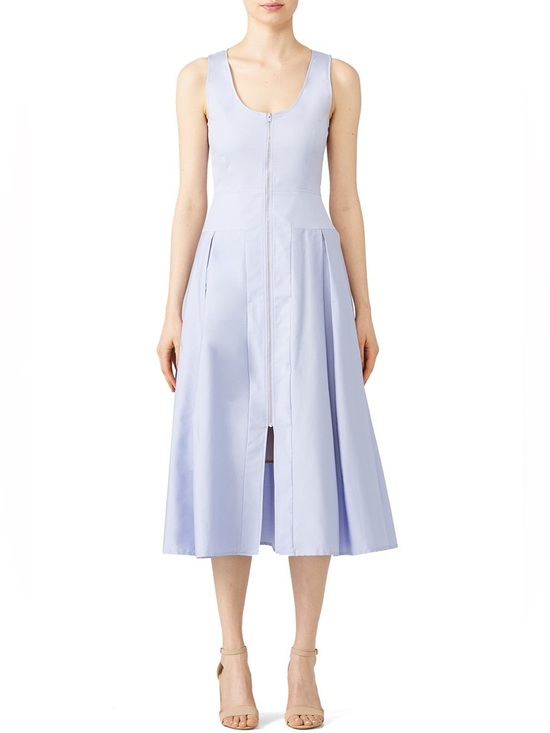 HUNTER BELL Dresses & Skirts - Hunter Bell Lavender Poppy Zip Midi Sun Dress Size 4